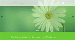 Desktop Screenshot of praxis-lutz.com